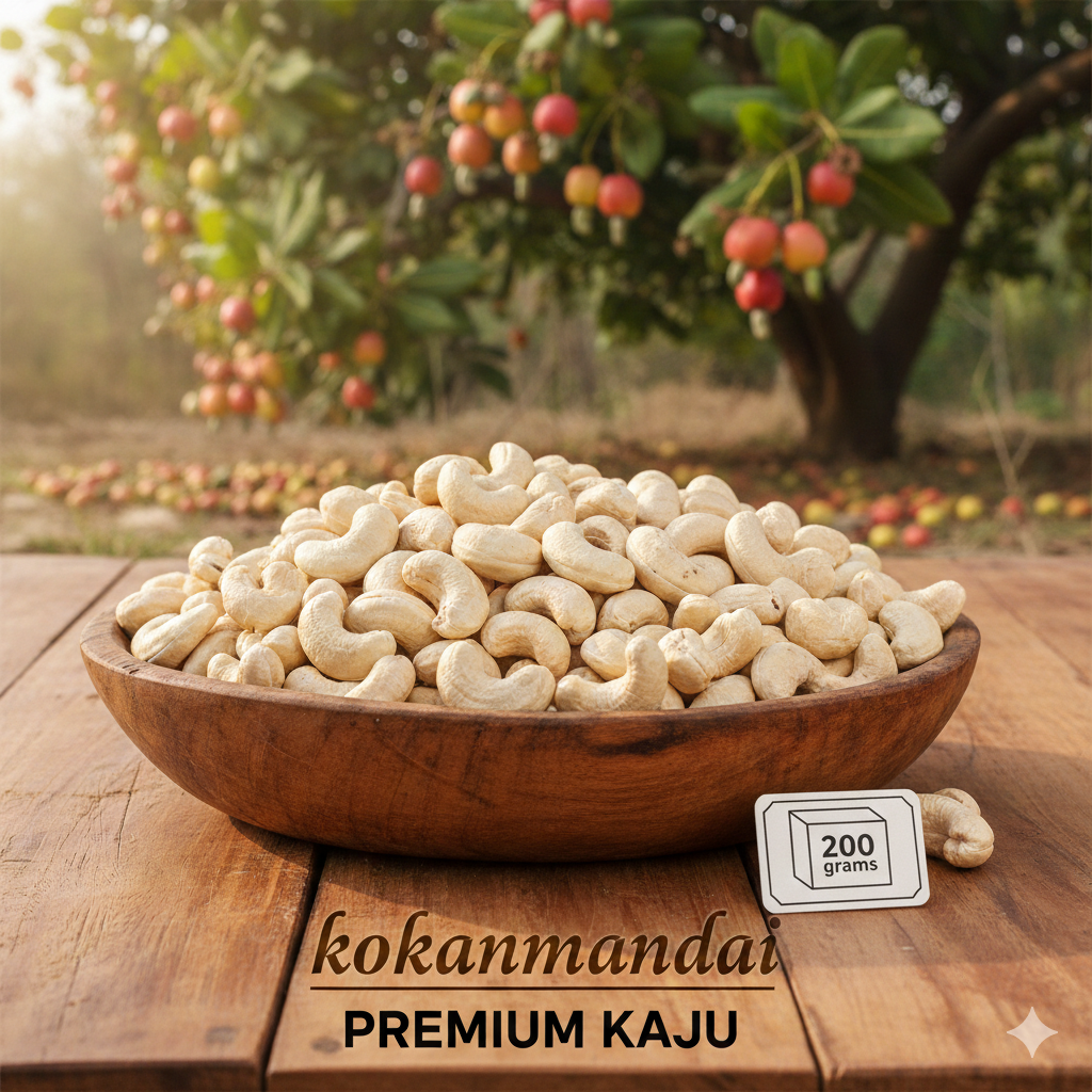 Authentic Kaju from Farm in Ratnagiri (200 gm pack)