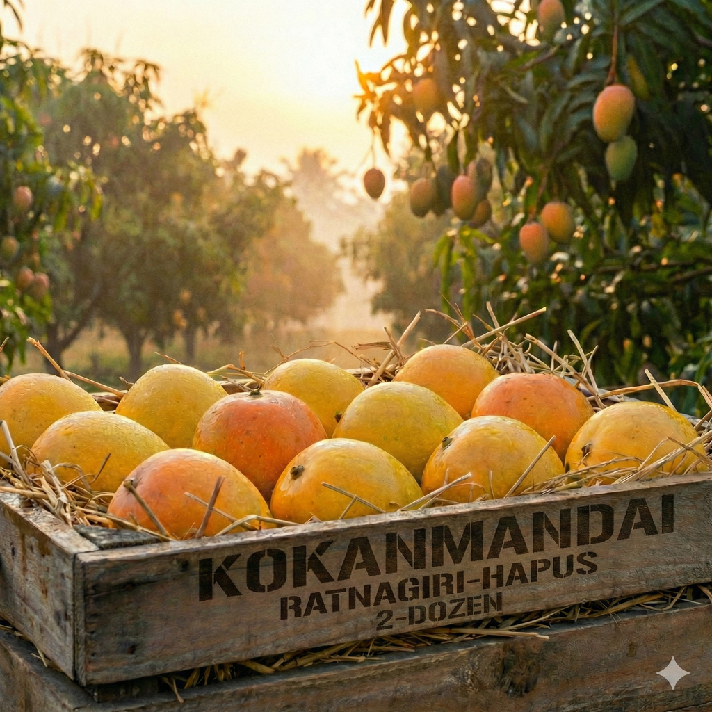 Ratnagiri Hapus (Alphonso Mango) - pack of 2 -Dozen