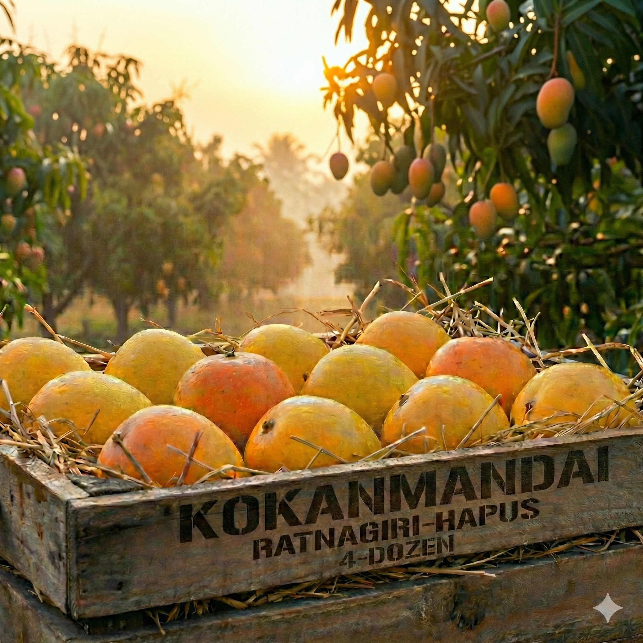 Ratnagiri Hapus (Alphonso Mango) - pack of 4 -Dozen