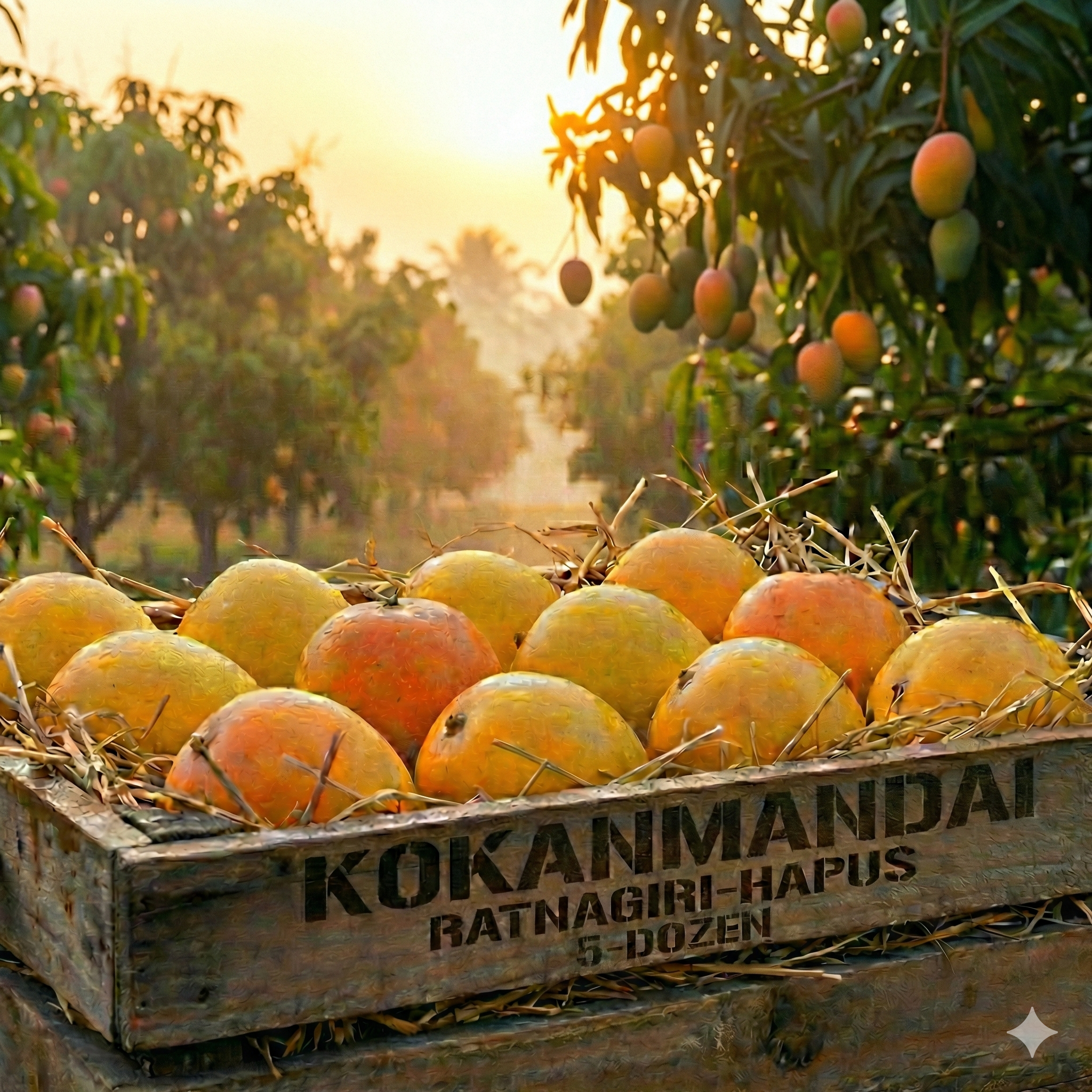 Ratnagiri Hapus (Alphonso Mango) - pack of 5 -Dozen